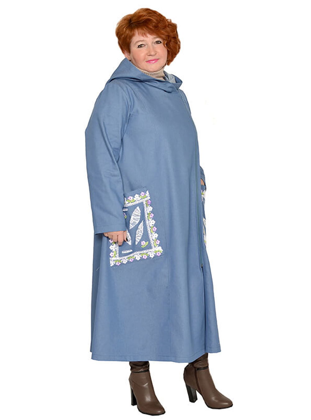 Плащ из джинсовой ткани Эра