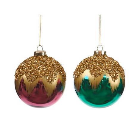 Шарики 2шт 12.5см Goodwill розовые/золотые в ассортименте