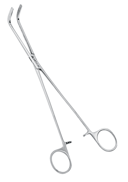 Зажим жесткий для пищевода изогнутый