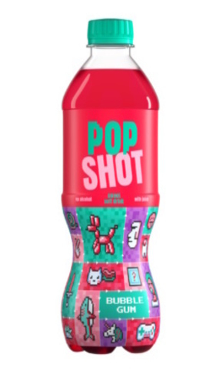Напиток газированный "POP Shot бабл гам" 0,5л. МЗБН