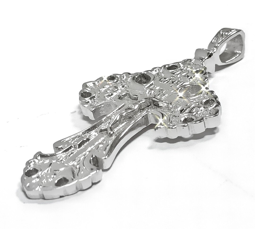 Ювелирный, православный  крест из серебра 925 пробы