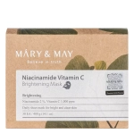 Набор тканевых масок осветляющих MARY&MAY Niacinamide Vitamin C Brightening Mask 30 шт