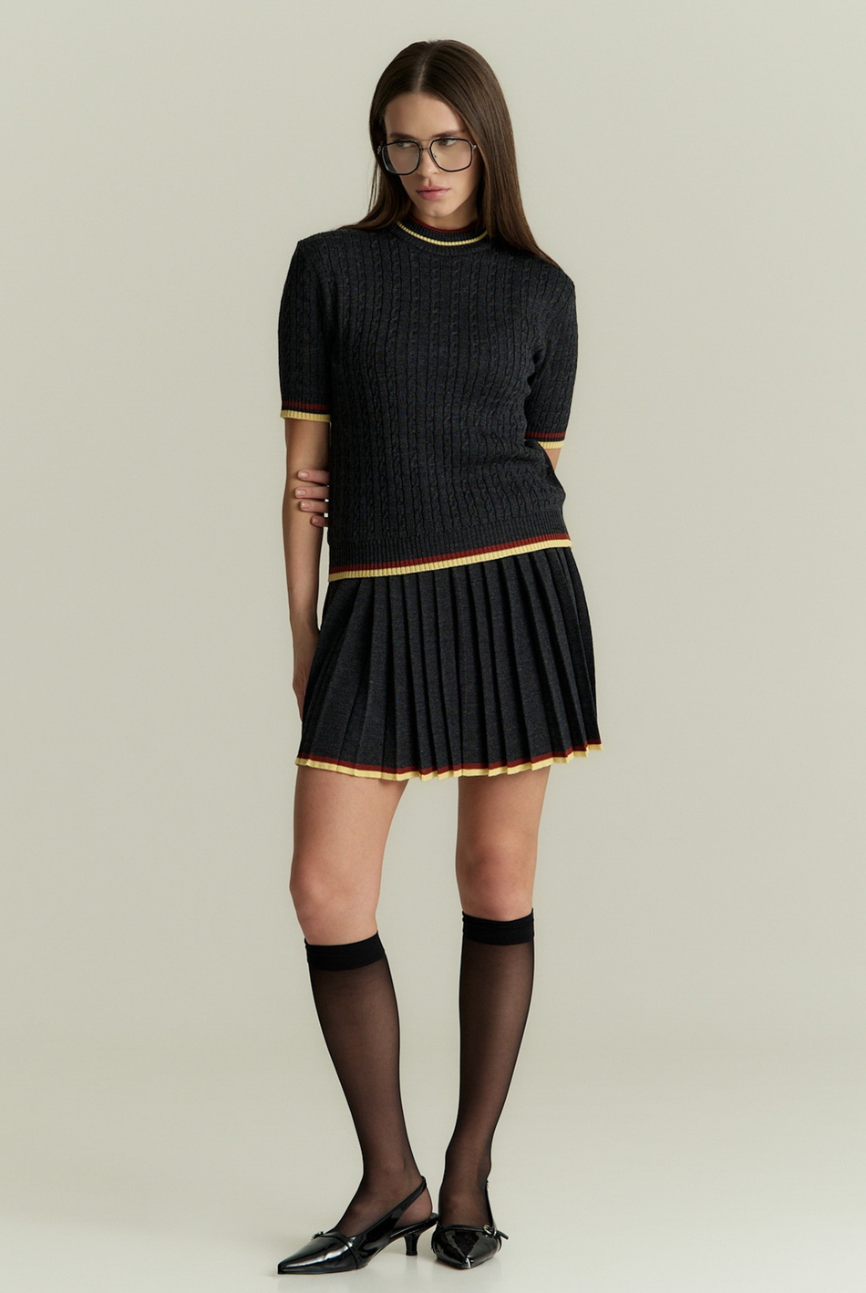 Джемпер с коротким рукавом GIA