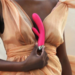 Вибратор-кролик Angel с подогревом розовый от SVAKOM