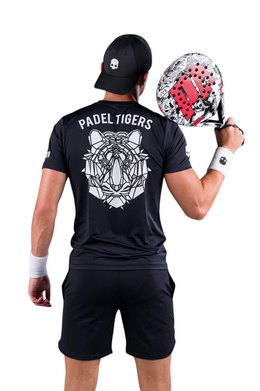 Мужская теннисная футболка Hydrogen Padel Tigers Tech Tee Man - black