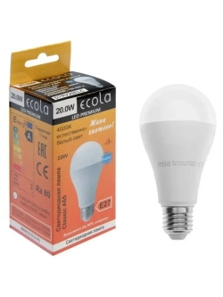 5 шт Светодиодная лампа Premium 20W E27 4000K 122x65