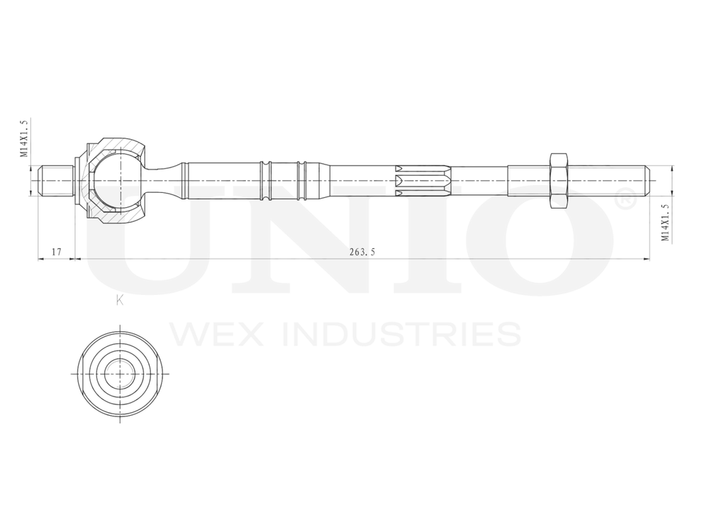 Тяга рулевая UNIO SSP-30082