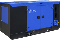 Дизельный генератор ТСС ЭД-24-Т400 с АВР в шумозащитном кожухе на прицепе