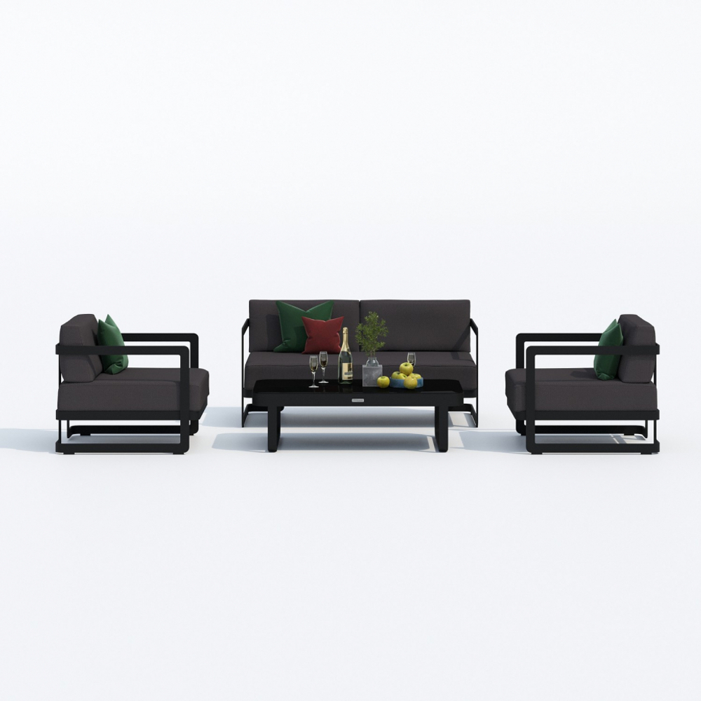 Лаунж зона Ideal Patio СИЛЕНА антрацит - каркас карбон