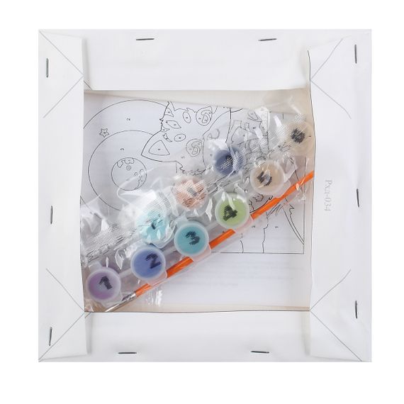 Nömrəli Rəngləmə Lori Çərçivədə  (20*20) &quot;Котенок&quot;