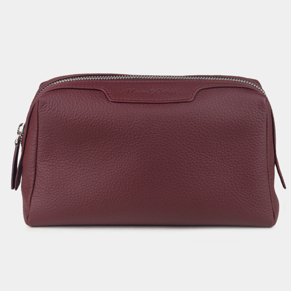 Несессер Trapèze из кожи теленка бордового цвета