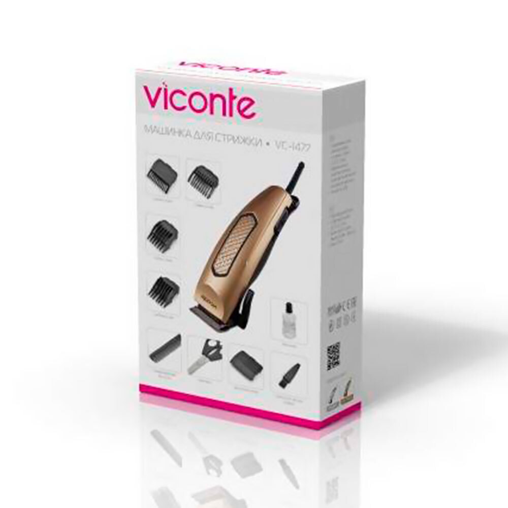 Машинка для стрижки Viconte VC-1477 20Вт (шампанское)