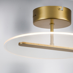 738033 Люстра ACRILE 14W LED 1034LM 120G ЗОЛОТО 3000K