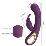 Сливовый вибратор-кролик Liam с управлением через приложение - 21 см. (Цвет: сливовый)