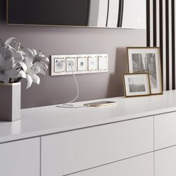 Розетка с заземлением и со шторками и 2хUSB, без рамки Werkel белый W1171501