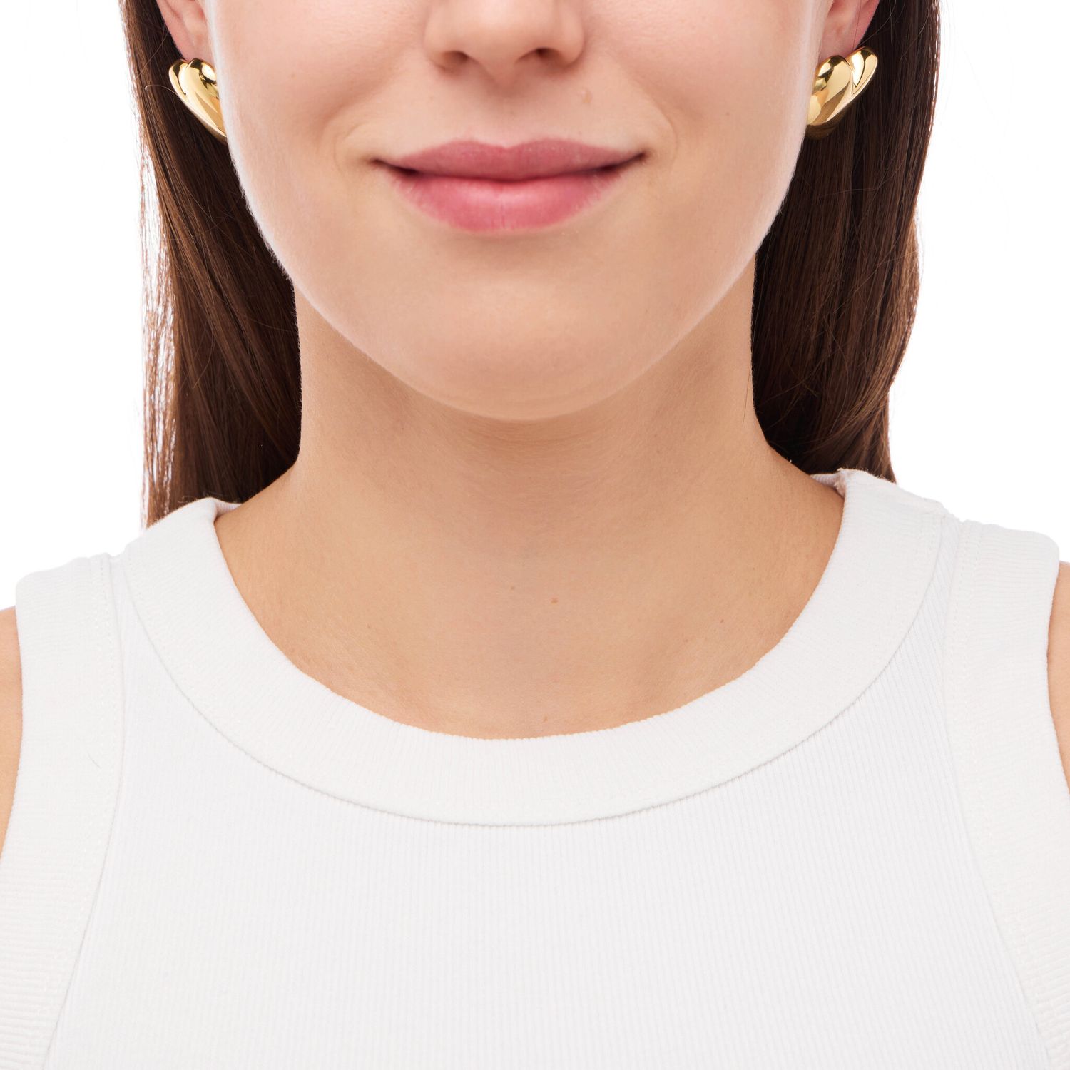 Серьги Flexuose Heart Earrings – Plain