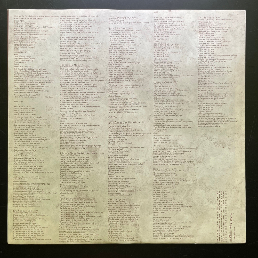 Starship - Love Among The Cannibals (Германия 1989г.)