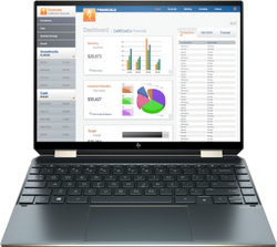 Ноутбук HP Spectre x360 14-ea0010ur 13.5";(3000x2000)IPS/ i7-1165G7(2.8ГГц)/ 16Гб/ 2Тб SSD/ Iris Xe Graphics/ нет DVD/ Win10 / Синий 3B3K7EA