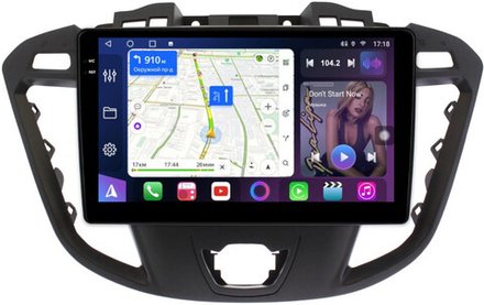 Магнитола для Ford Transit Custom, Tourneo Custom 2012-2020 - FarCar 3253M монитор 9.5" QLED на Android 14, TS18, CarPlay, 4G SIM-слот