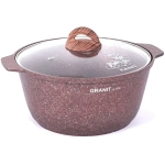 Кастрюля-жаровня 5л «Granit ultra» (red) со стеклянной крышкой жга51а