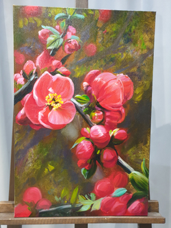 Красный цветок