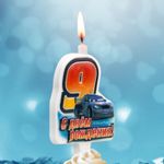 Свеча Цифра, 9 Тачки, 12 см, 1 шт.