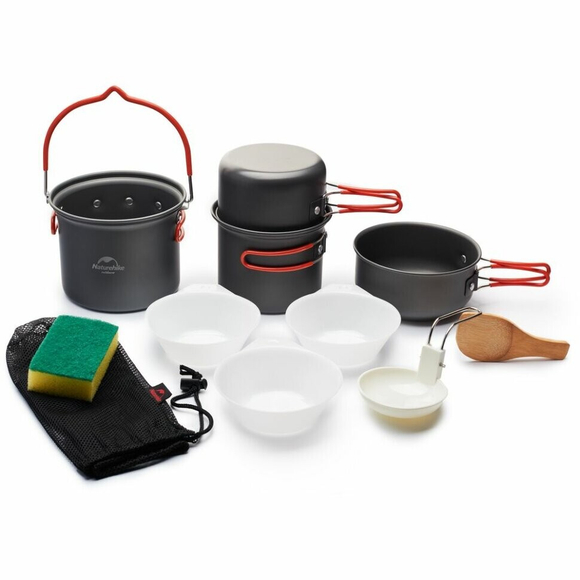 НАБОР ПОСУДЫ NATUREHIKE NH18T018-G 4 В 1