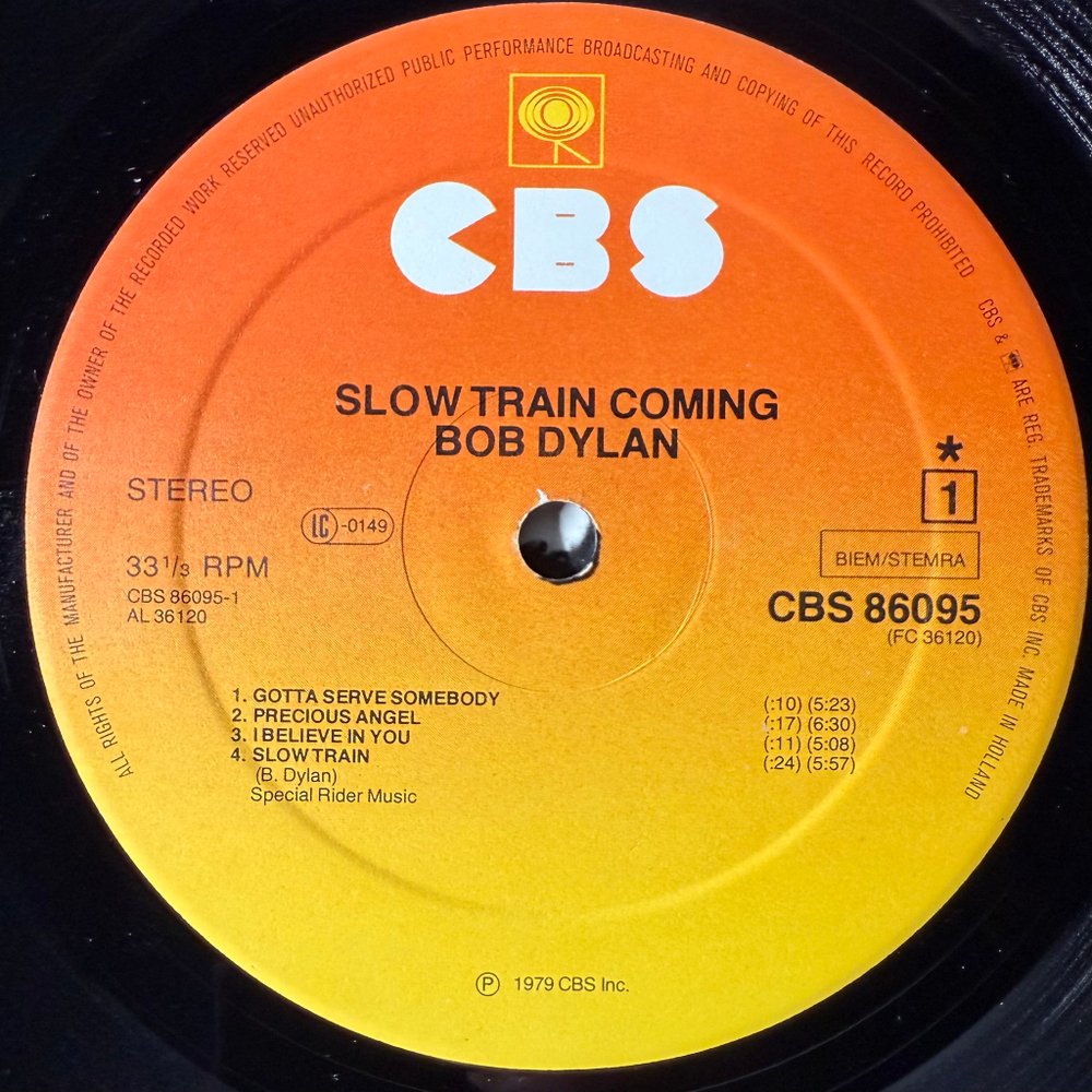 Bob Dylan ‎– Slow Train Coming (Голландия 1979г.)