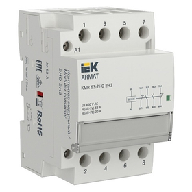 IEK ARMAT Контактор модульный KMR 63А 230В AC 2НО 2НЗ арт. AR-KMR10-063-22-230