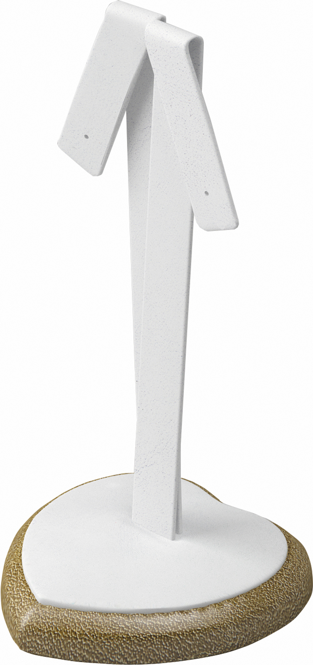 Подставка для серег/ушки/2 отверстия/накладка/основание сердечко/Н-115 мм.