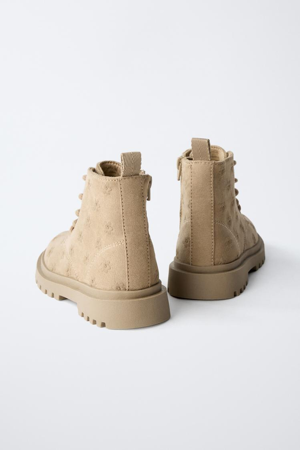 ZARA БОТИНКИ , ПЕСОЧНО-КОРИЧНЕВЫЙ