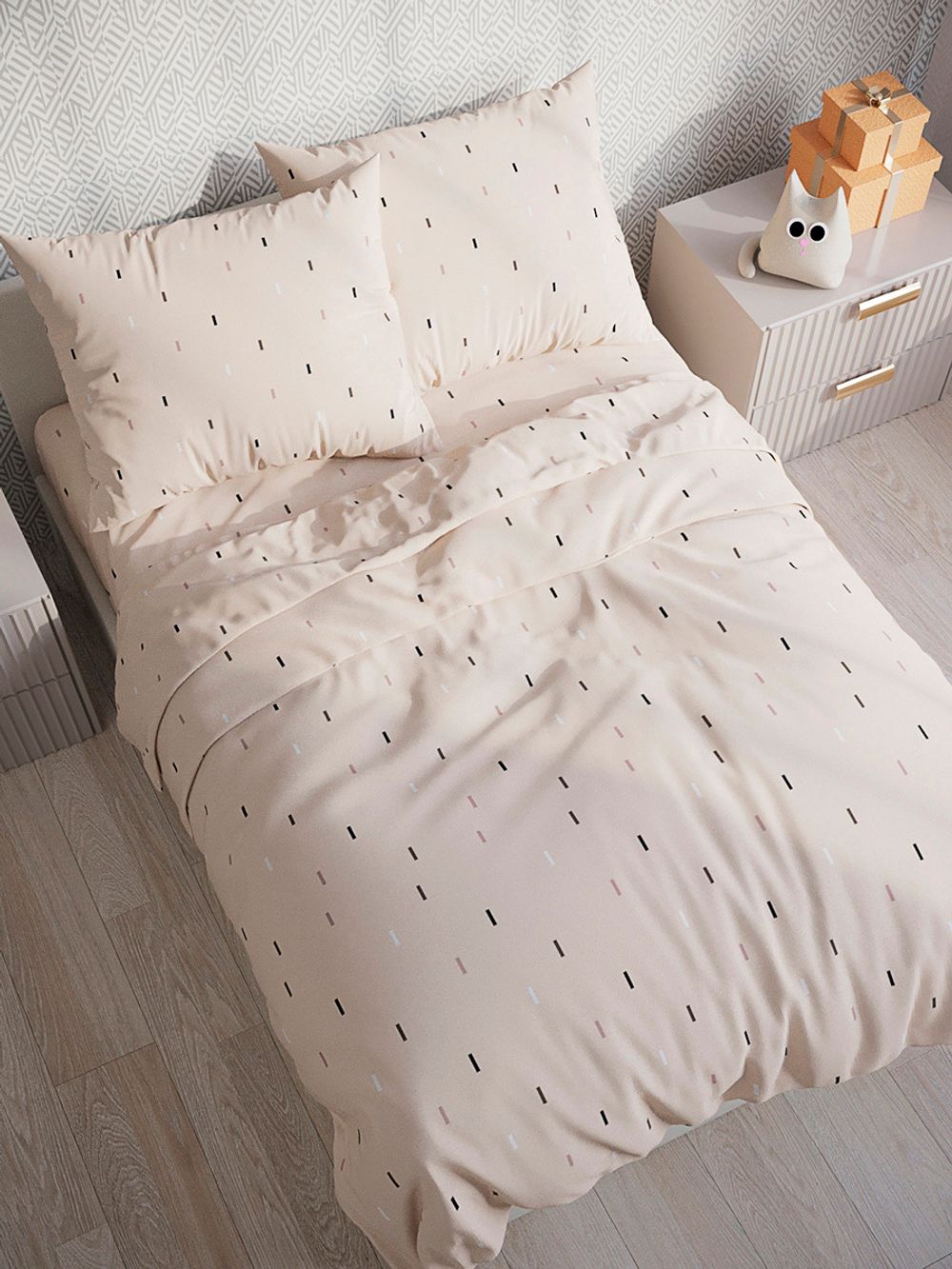 Пододеяльник полисатин Simple House "Lazar (компаньон)" 1,5-спальный на молнии 145x215 см