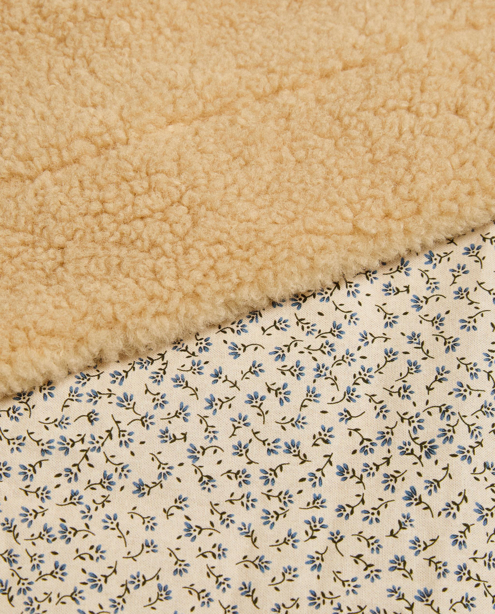 Zara Home плед из хлопка, синий, 90x120 см