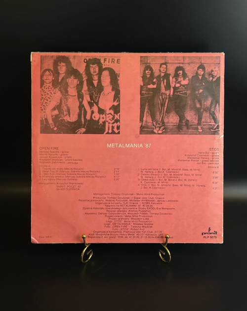 LP Metalmania - 87: Stos - Open fire. Виниловая пластинка 12 дюймов. Pronit Польша 1987