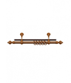 Карниз круглый Legrand Кантри 2-х рядный 2400 мм