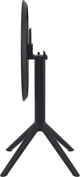 Стол пластиковый складной Sky Ø60 черный