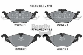 BENDIX Braking - BPD1129-BEN - Brake Pad Set, disc brake