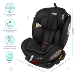 Автокресло STELLAR ISOFIX, YC06, группа 0+1+2+3 (0-36 кг), (INDIGO), (черный)
