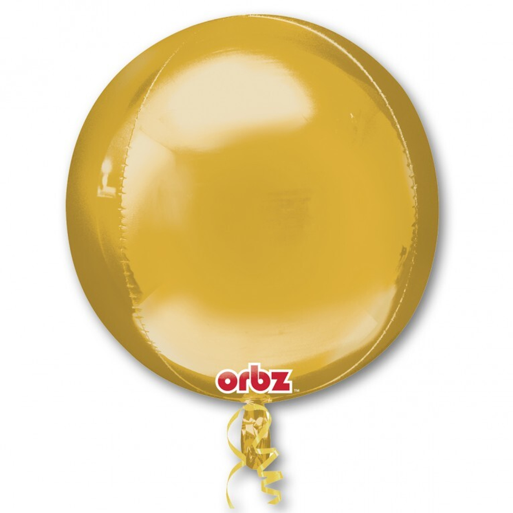 А 3D СФЕРА Б/РИС 16" Металлик Золото