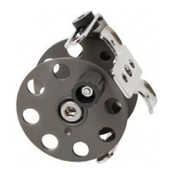 Катушка Pelengas алюминиевая с нержавеющим кронштейном 75 мм универсальная