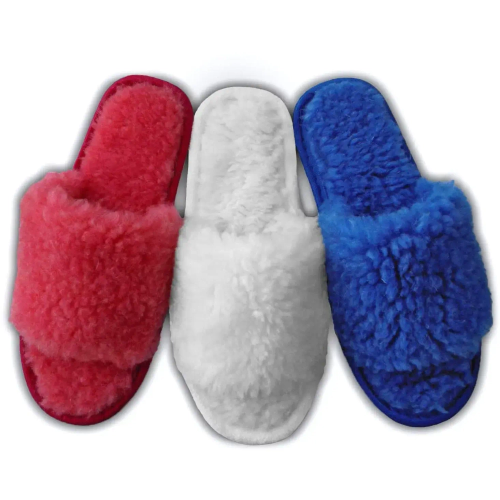 Тапочки домашние женские «Softness» верх овечьея шерсть, окантовка тесьма, р. 40