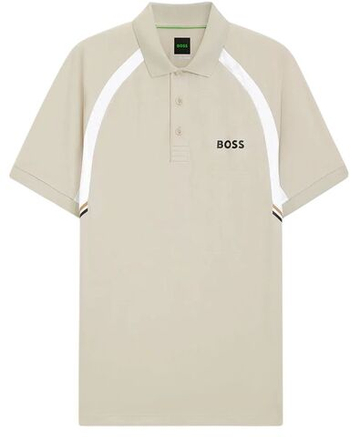 Мужское теннисное поло BOSS TOC Spin CB - light beige