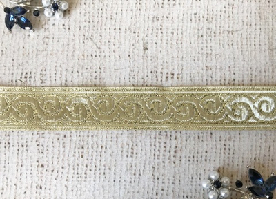 Тесьма жаккард орнамент, ш. 2 см.