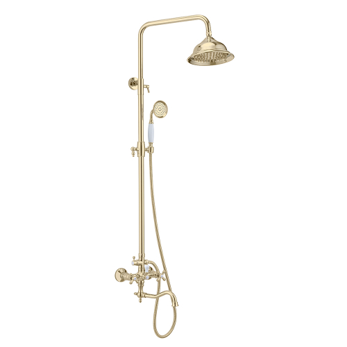 370162-E Душевая система 2-руч. (ЗОЛОТО) ViEiR (4/1шт)