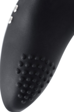 Черное эрекционное виброкольцо с управлением через приложение Lovense Diamo Vibrating Cock Ring Black