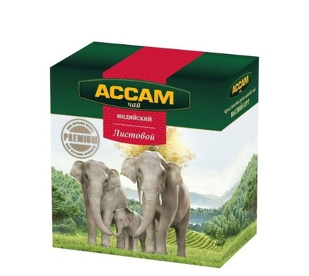 Чай "Ассам Premium" Черный индийский листовой 100 г. Казахстан