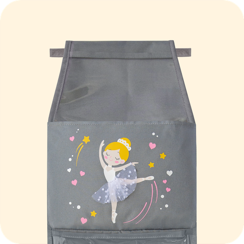 Кармашки для детского сада, на липучке. Балерина с объёмной юбкой