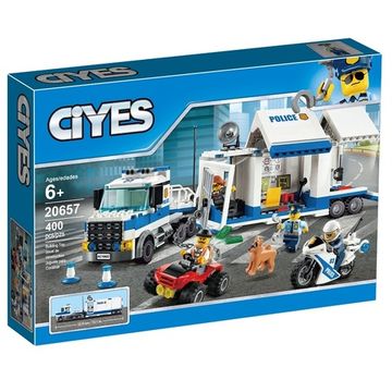 Конструктор  CITY " Передвижной участок полиции" , 400 дет.