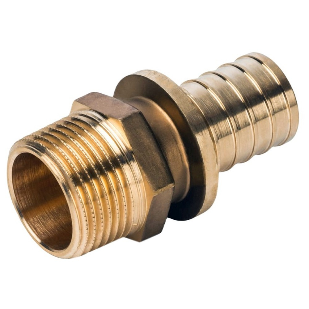 Муфта VARMEGA Slide-fit переходная (переходник) НР, 25х1/2", аксиальная, латунь, VM51215