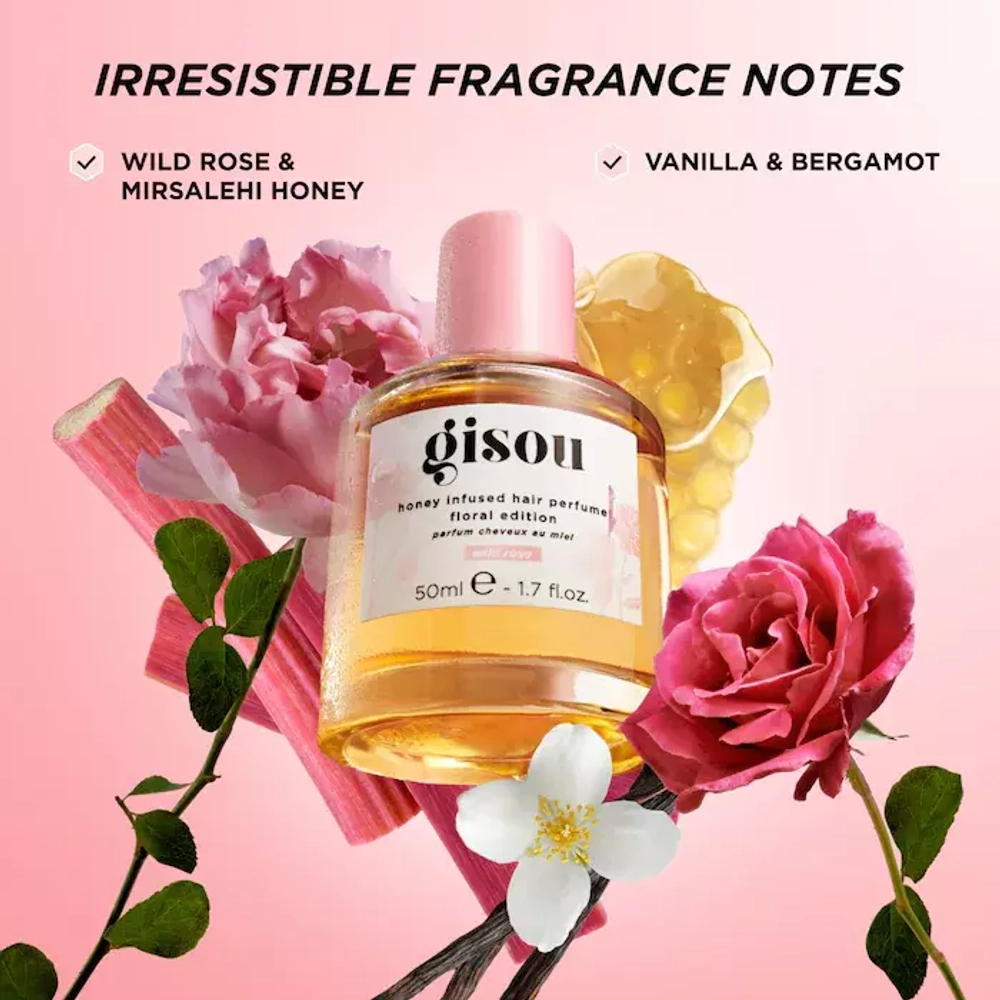 Gisou Honey Infused Hair Perfume Floral Edition 50ml - Wild Rose